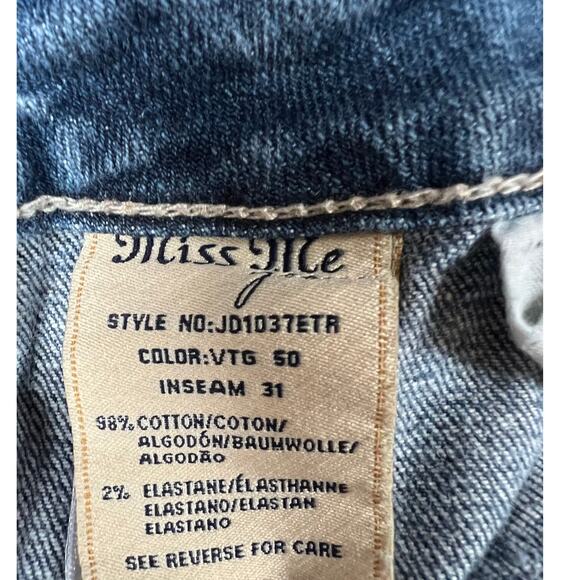 Miss Me - Easy Straight, denim jeans, Women's size 27 - Picture 5 of 11